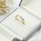 5 قطع التيتانيوم خاتم الزواج مجموعة عناق قابل للتعديل سبائك الذهب مويسانيتي خواتم مجوهرات الأزياء
