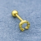 الرحلان الكهربائي الذهب الأذن ثقب المجوهرات ورقة شكل أقراط اللولب
